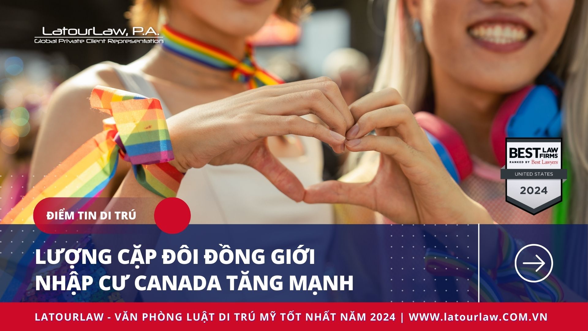 LƯỢNG CẶP ĐÔI ĐỒNG GIỚI NHẬP CƯ CANADA TĂNG MẠNH