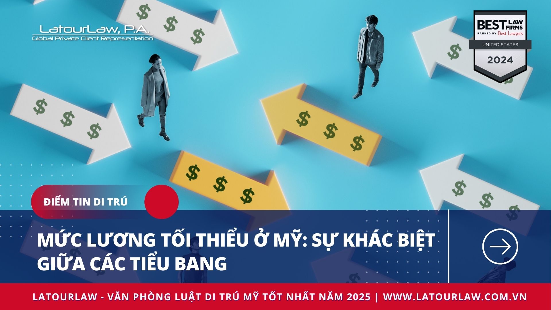 MỨC LƯƠNG TỐI THIỂU Ở MỸ: SỰ KHÁC BIỆT GIỮA CÁC TIỂU BANG